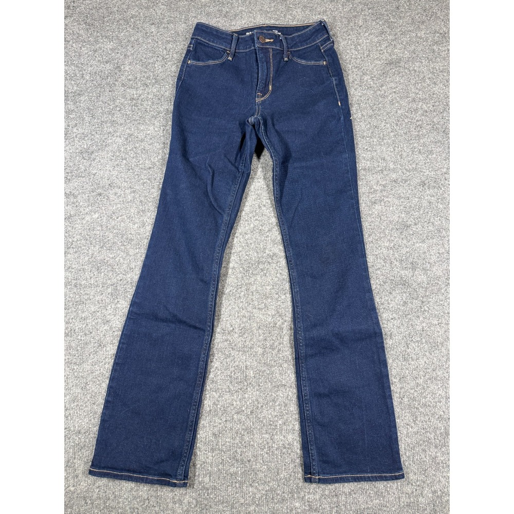 Old Navy Wow Bootcut Jeans Womens 00 Blue Denim Medium Washed Casual Mid Rise